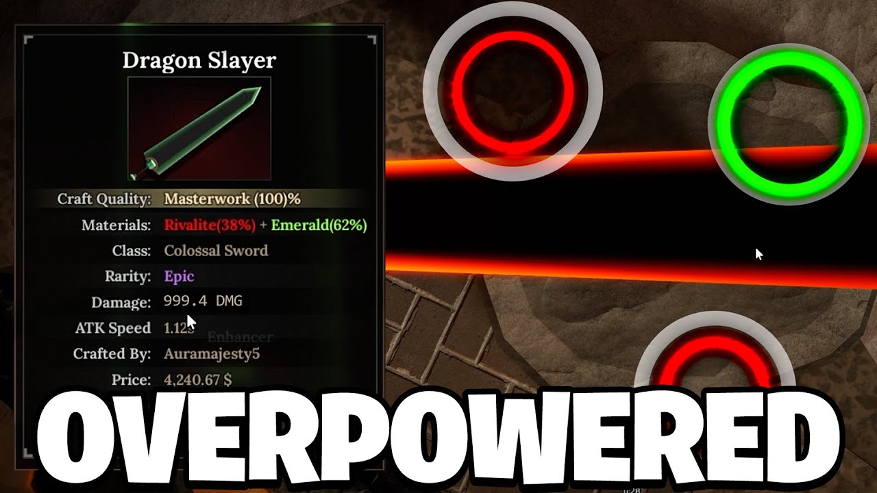 I Forged The DRAGON SLAYER SWORD it ONE SHOTS EVERYTHING In The Forge
