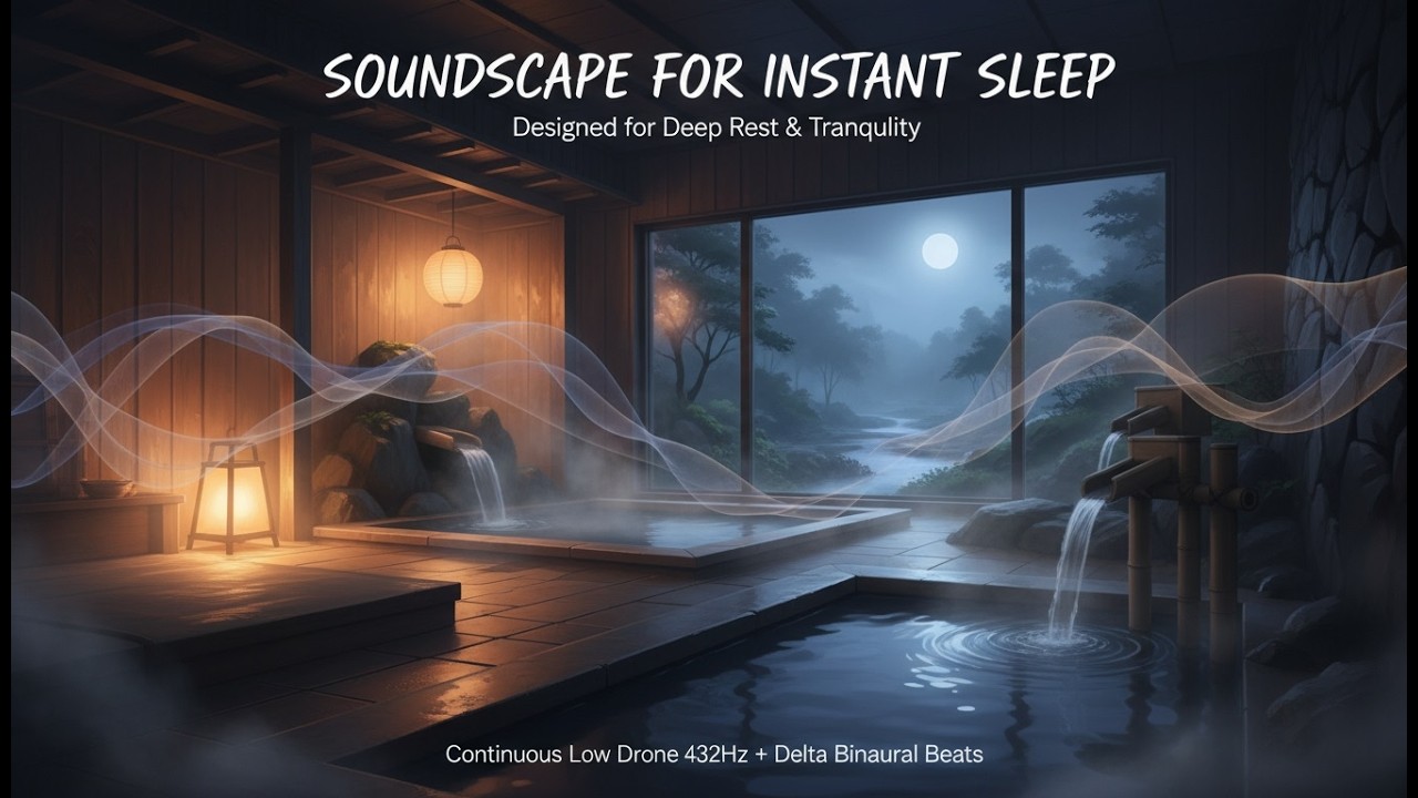 Japanese Inspired .🌌 432Hz Sleep Music | 1 Hour Ambient Soundscape for Deep Sleep & Relaxation