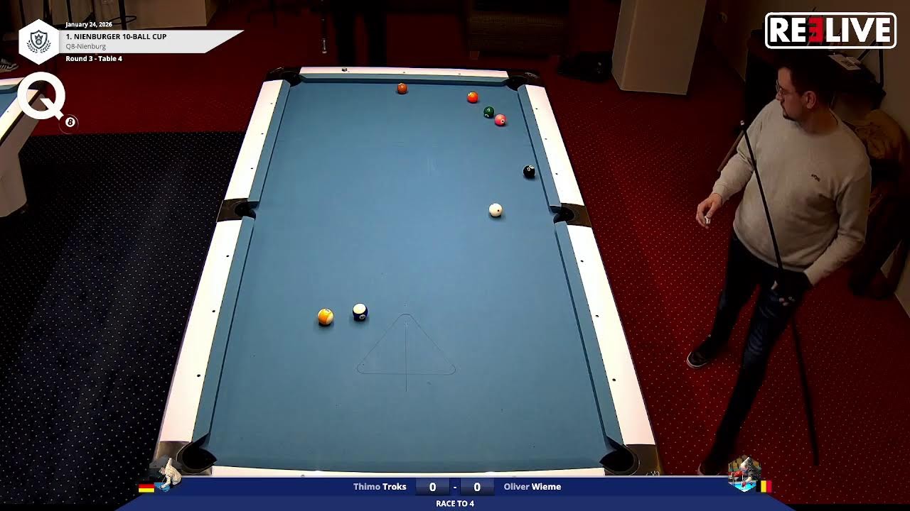 1. Nienburger 10-Ball CUP 💲💲💲 Thimo Troks vs Oliver Wieme🔥🔥🔥