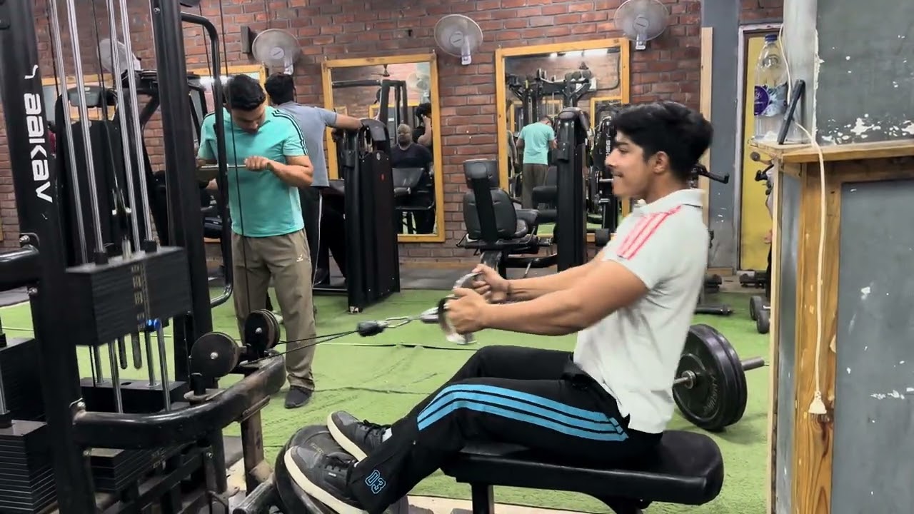 . Today we did a back workout.