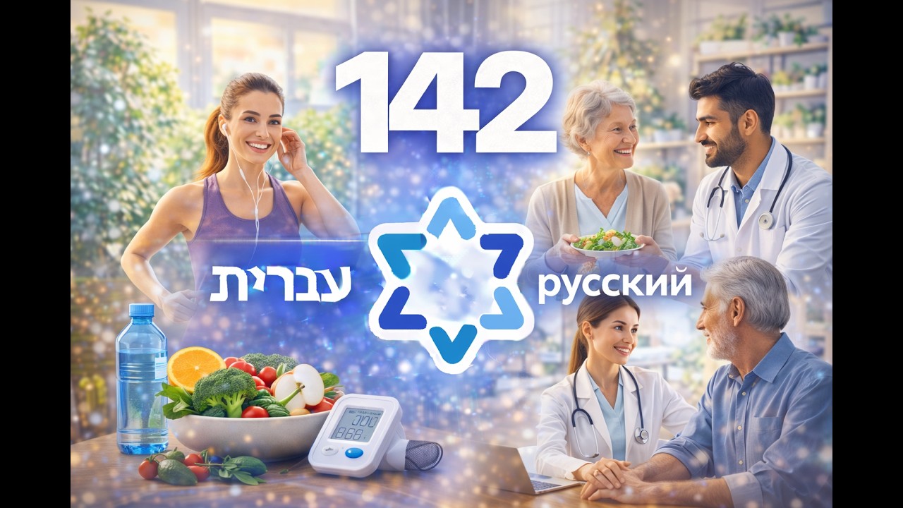 Повседневная лексика, здоровье и самочувствие - 142 слова Hebrew - Russian / Иврит - Русский
