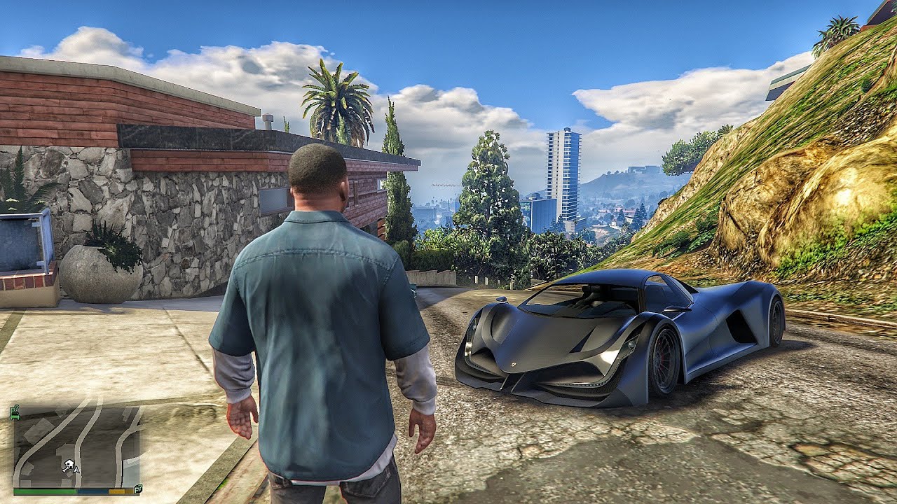 GTA 5 Franklin Bought A New Luxury Super Car Than Fully Modified it And Than He Hang Out With Lamar