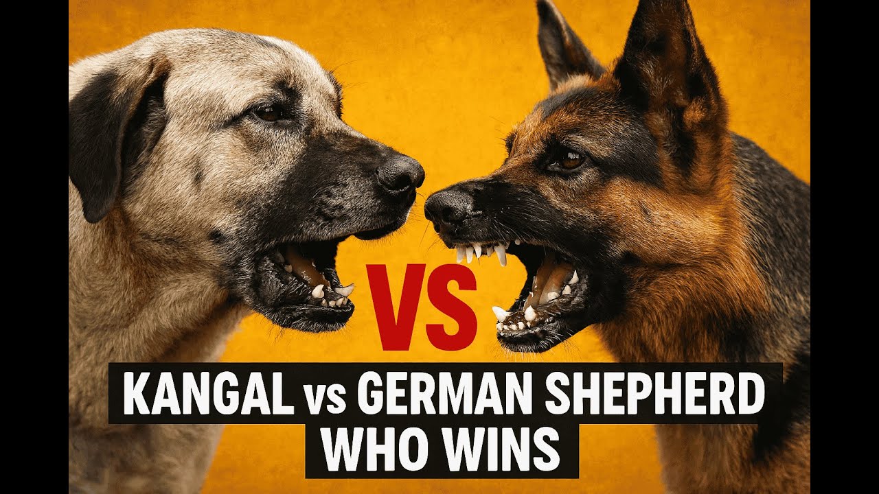Kangal and German shephard fight: Who wins!!!