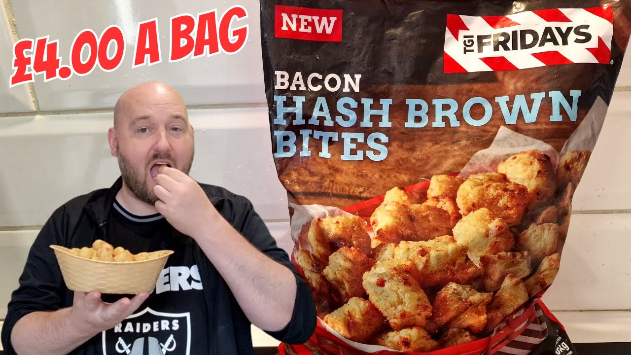 BACON HASH BROWN BITES - £4.00 a Bag - TGI Fridays at Iceland - Exclusive Brand - ARE THEY ANY GOOD?