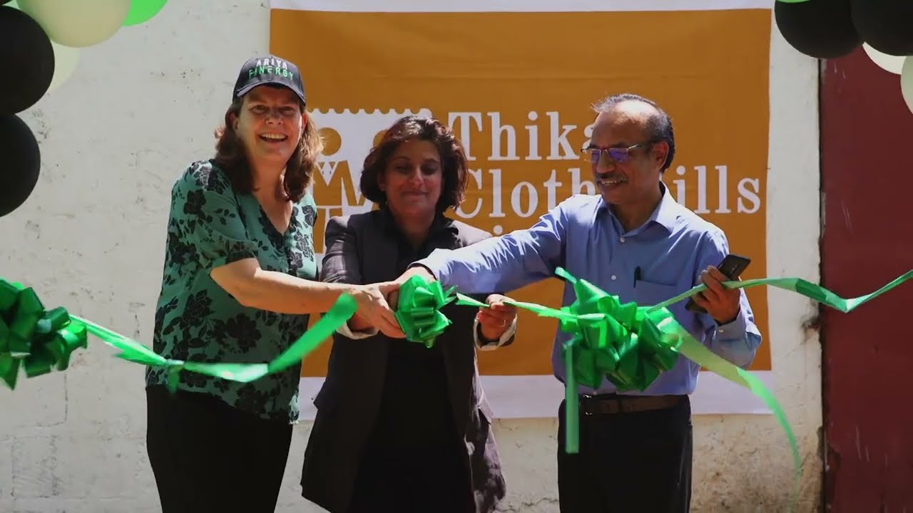 COMMISSIONING CELEBRATION OF A 999kWp SOLAR PV SYSTEM AT THIKA CLOTH MILLS BY ARIYA FINERGY