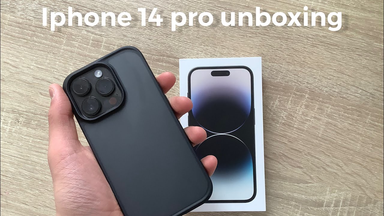 IPHONE 14 PRO UNBOXING + accessories + setup