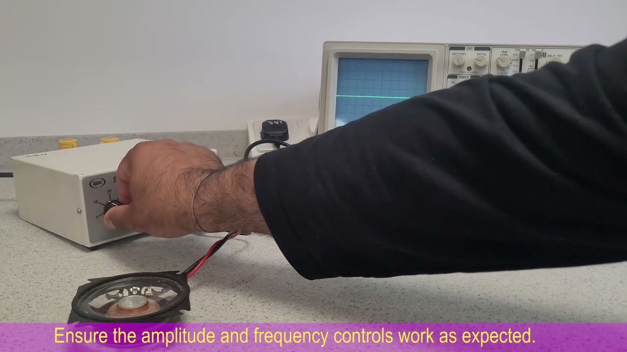 Visualising sound waves with an oscilloscope