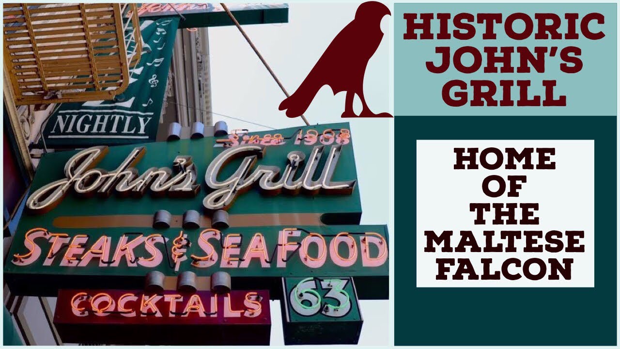 The Historic John’s Grill in San Francisco - home of the Maltese Falcon!