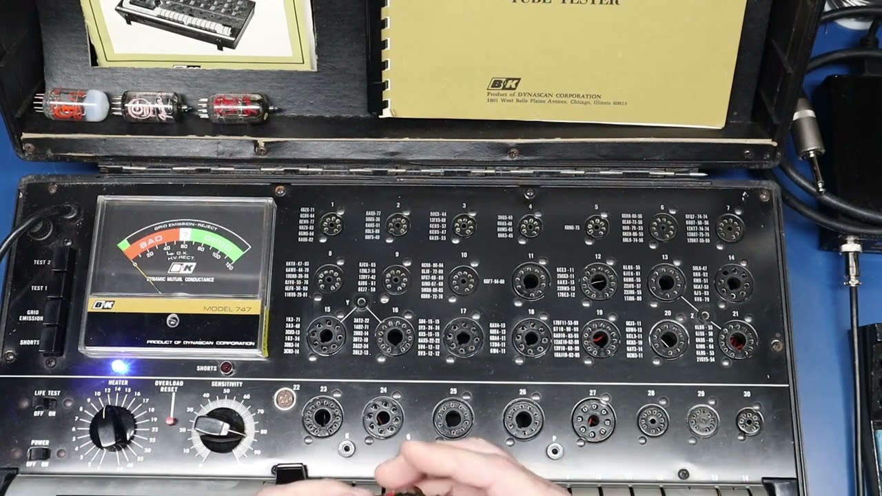 B&K Model 747 Tube Tester Demonstration and Importance