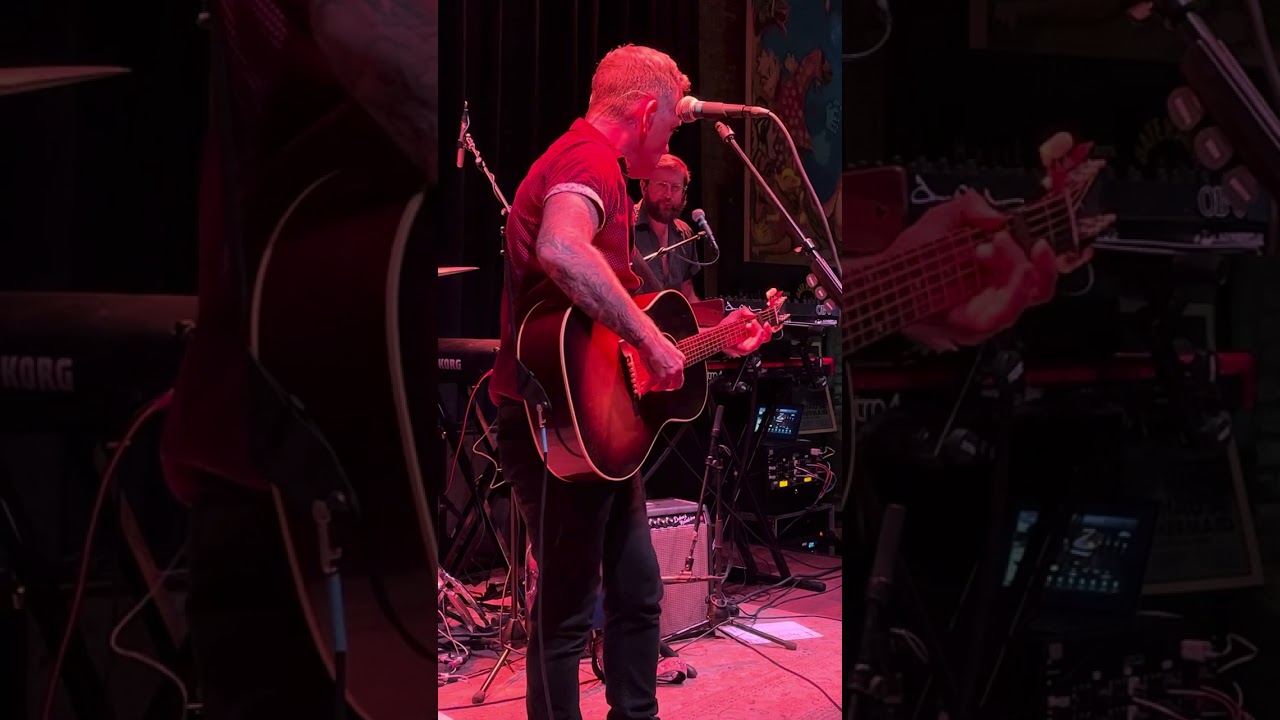 Dave Hause at the Ice House 10 7 23 - performing Bricks