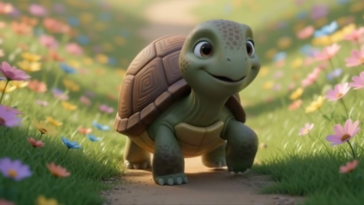 Slow Sweet Turtle Song 🐢 | Calm Bedtime Rhymes for Kids