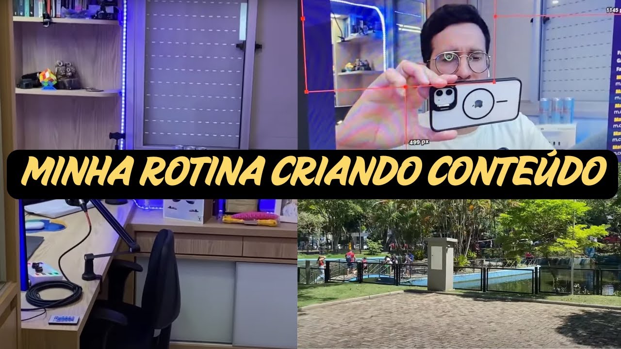 Minha rotina sendo criador de conte&uacute;do | SETUP DE GRAVA&Ccedil;&Atilde;O