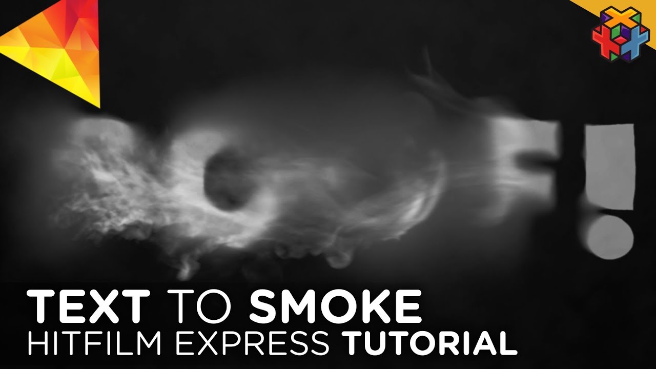Text to SMOKE in Hitfilm Express! 💨