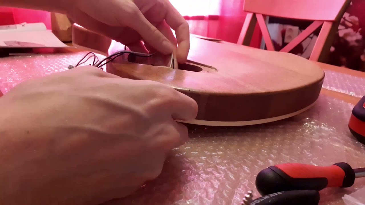 Harley Benton Electric Guitar Kit Build (CST-24) Timelapse
