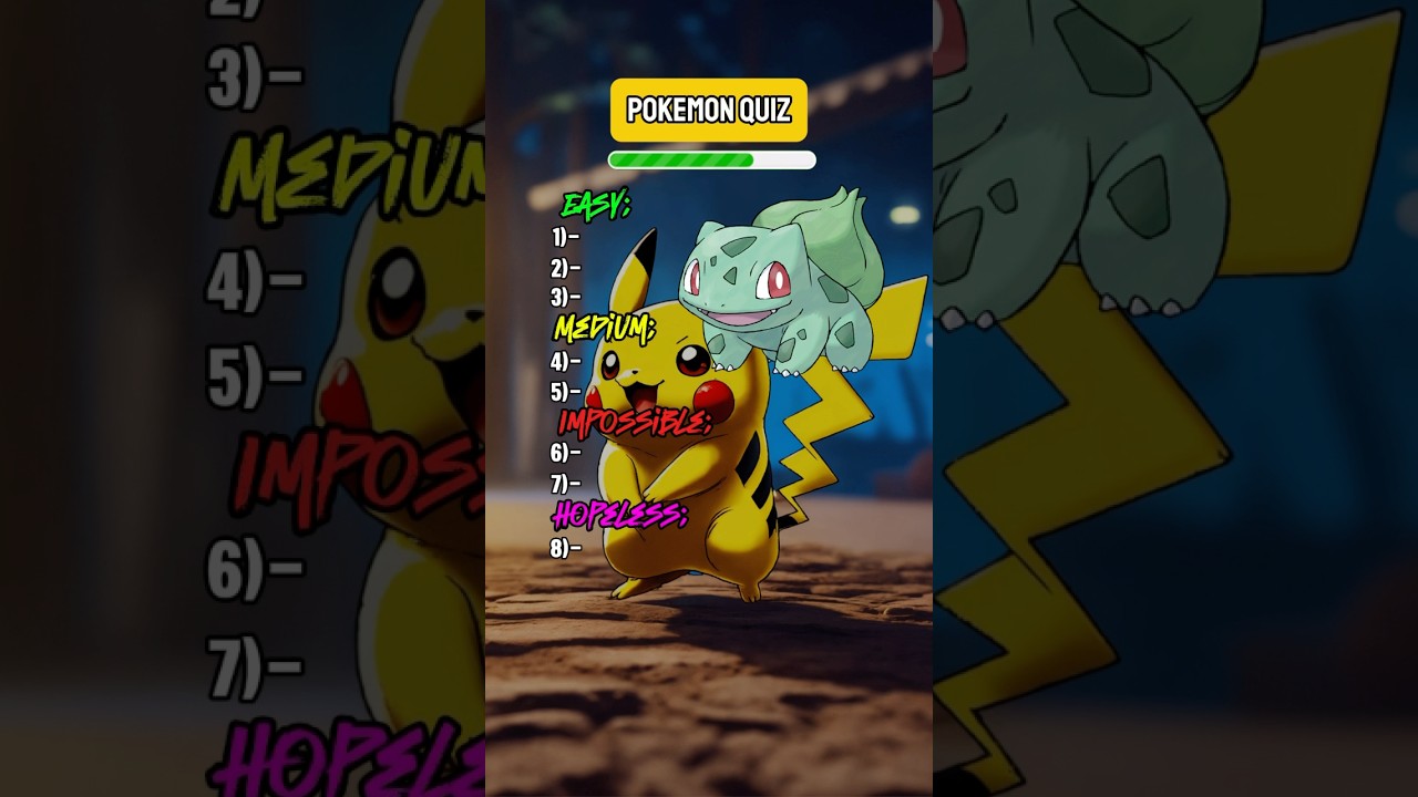 Only a Pokemon lover can name these Gen1 Pokemons!🚀 #shorts #quiz #trivia
