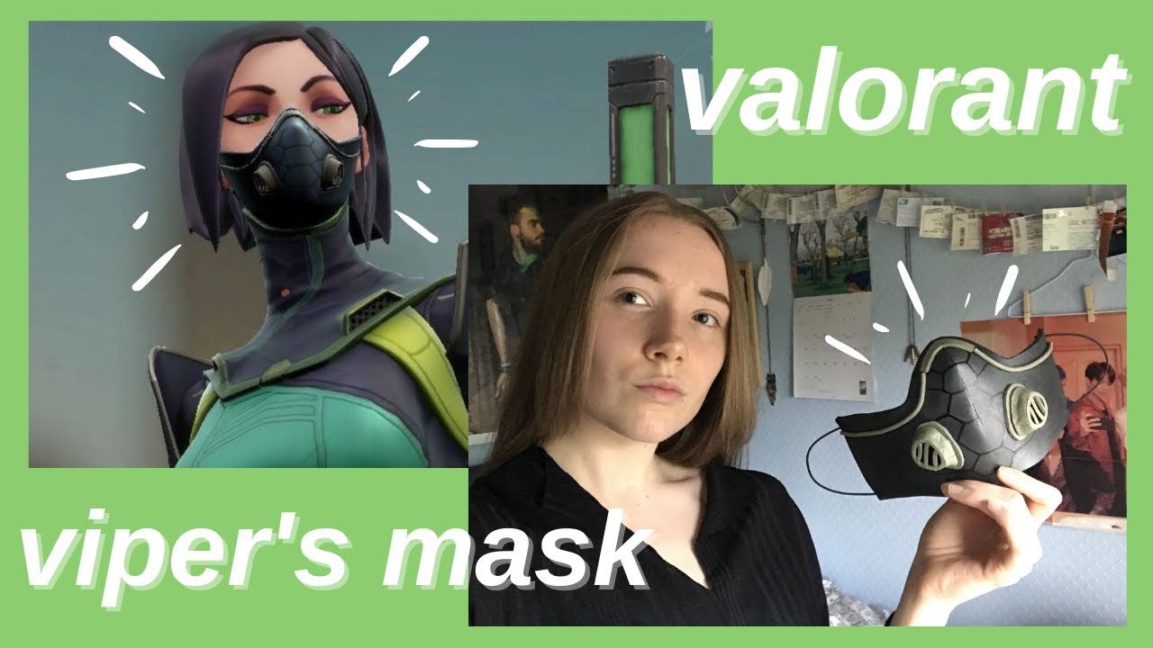 DIY// making viper's mask from valorant with eva foam