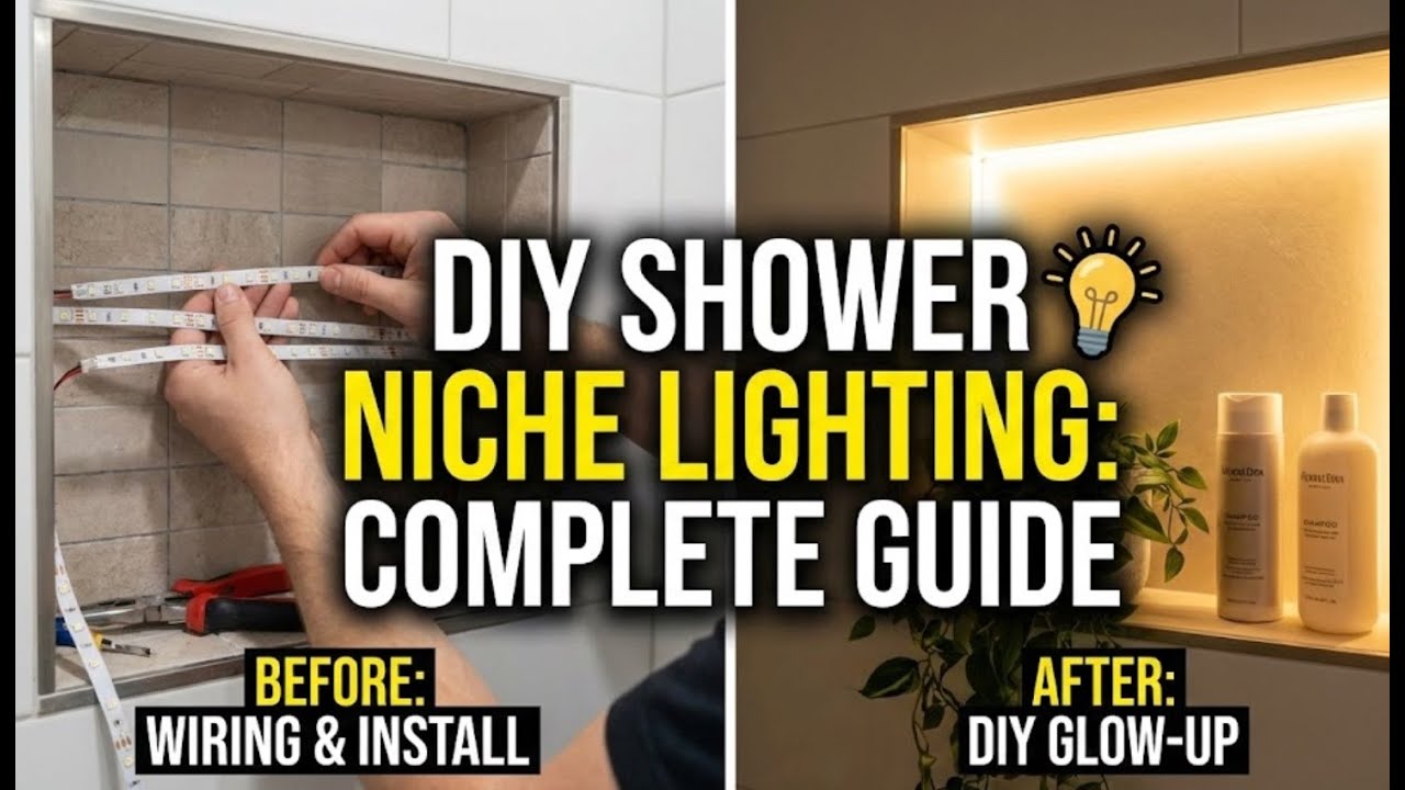 How to Install LED Shower Niche Lighting (Step-by-Step DIY)