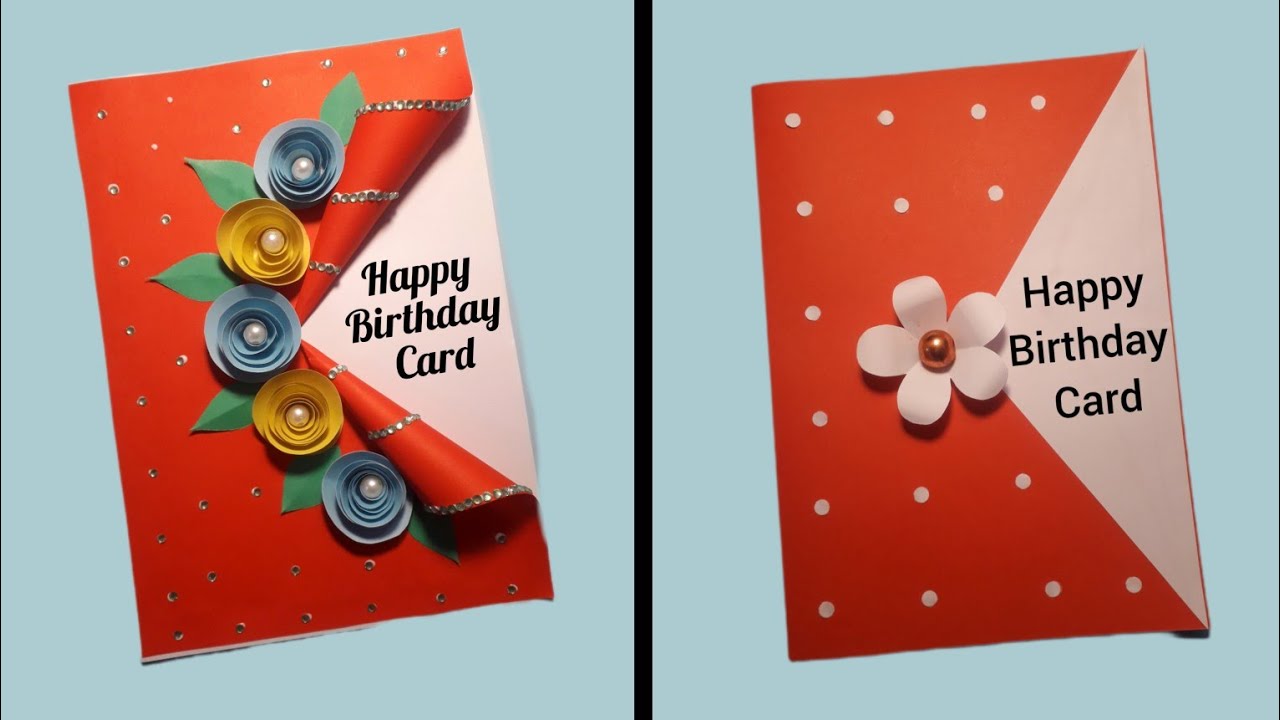 2 Handmade birthday card |Birthday card making