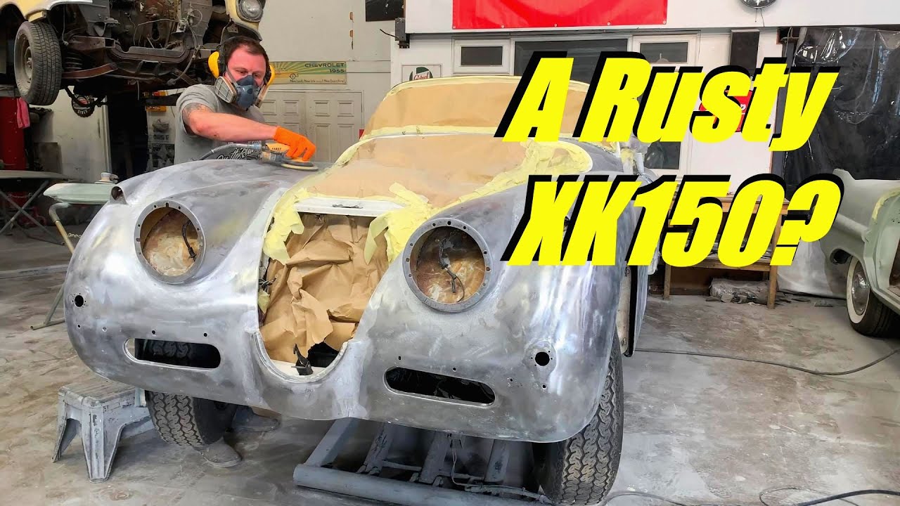 НАСКОЛЬКО РЖАВЫЙ?!?! Краска с Jaguar XK150 — что мы нашли??!