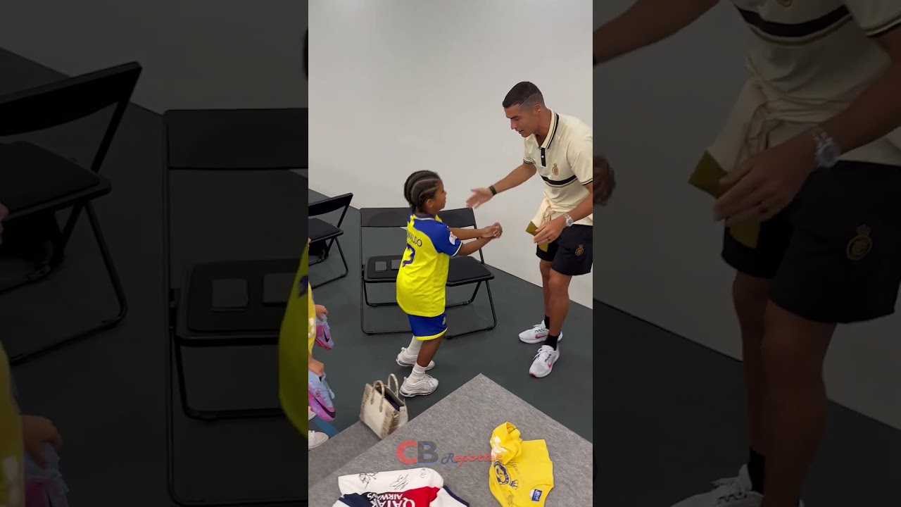 Kim Kardashian&rsquo;s Son Saint West And Ronaldo Fun Time