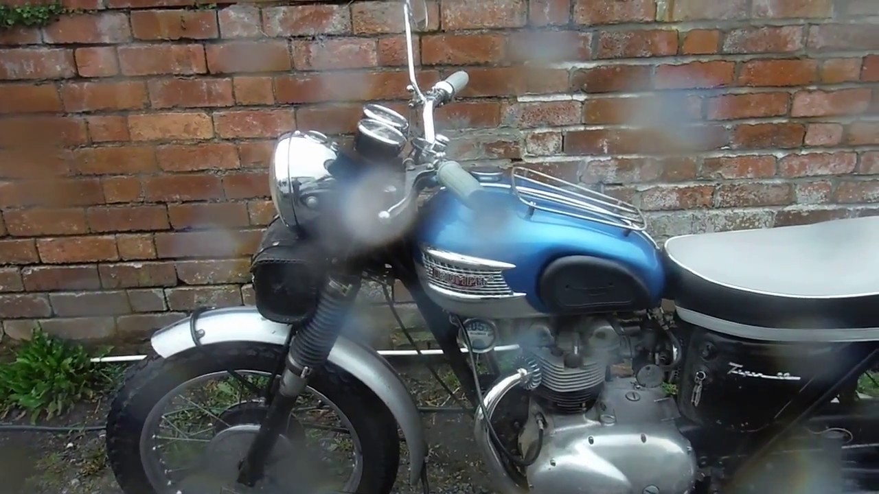 Triumph 350 Tiger 90 'before service' test run.