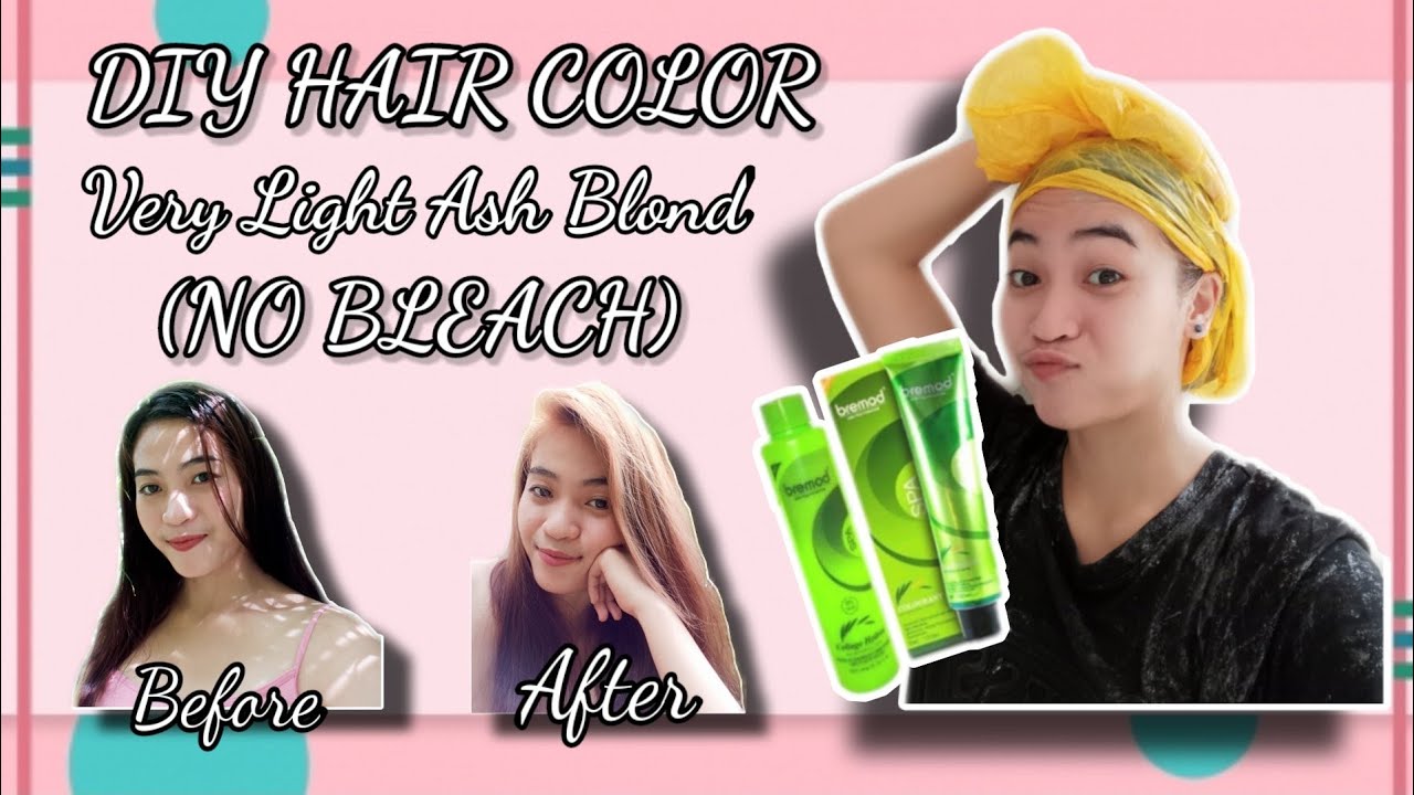 DIY HAIR COLOR AT HOME USING BREMOD (NO BLEACH) (DUST x VERY LIGHT ASH BLOND)  ||Al Miray||