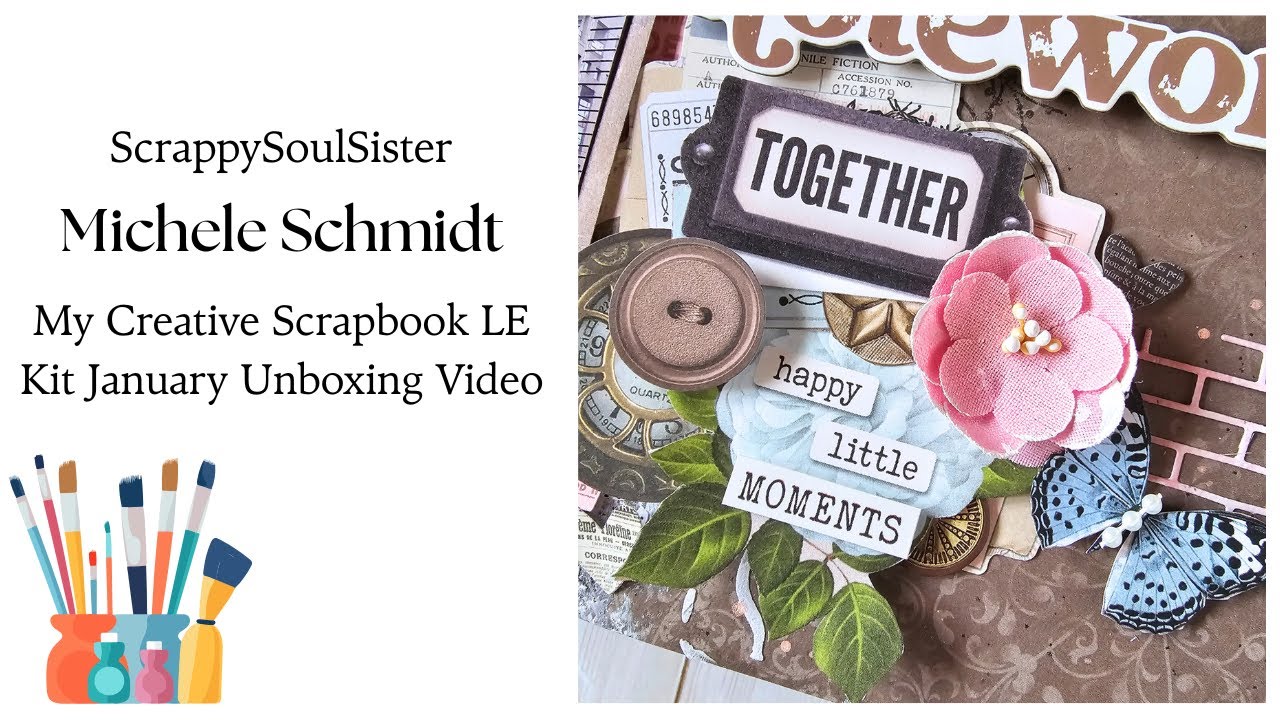 Распаковка январского лимитированного набора My Creative Scrapbook Simple Stories Vintage Junk Dr...