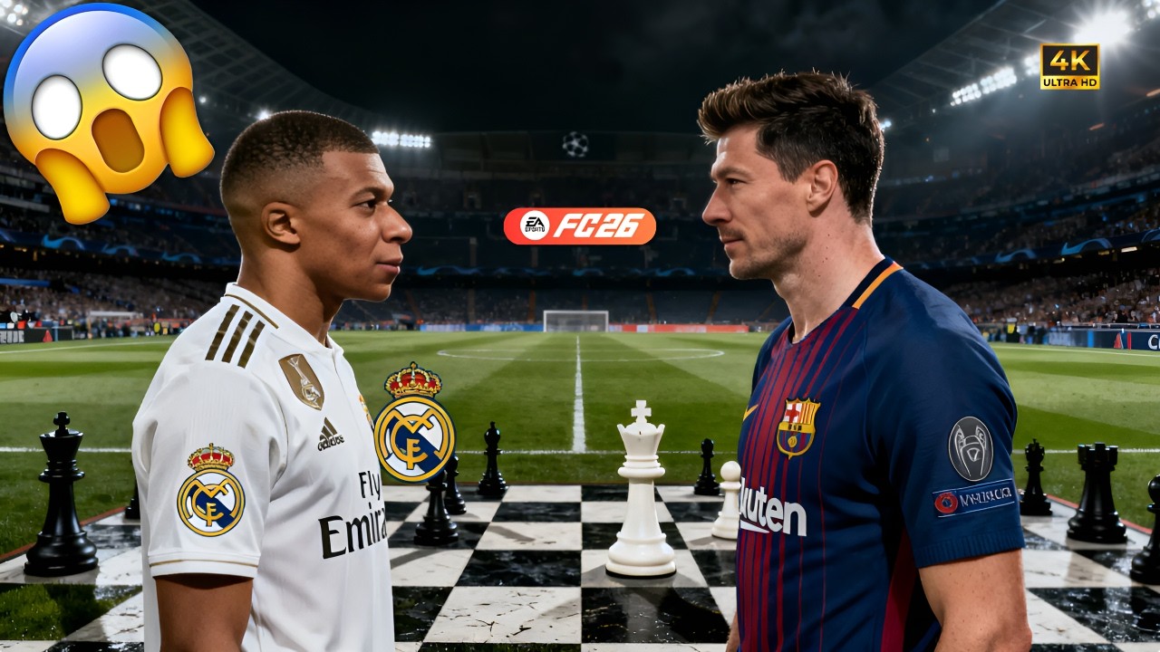 MBAPPE VS LEWANDOWSKI! THE ULTIMATE EL CLASICO IN UCL 26! 🔥
