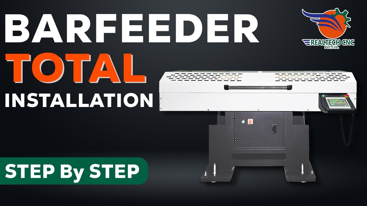 Bar Feeder Setup in Real Tech Machine Step by Step VD - 428 #Realtechcnc #cnc