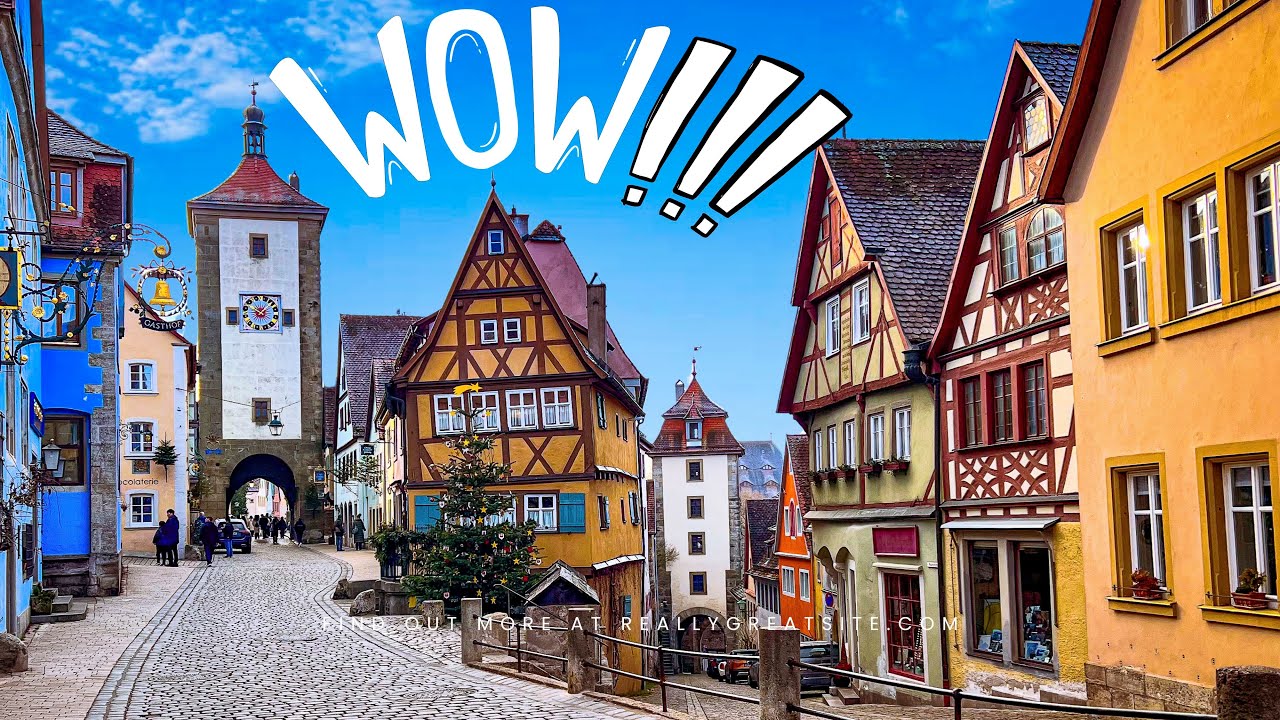 Rothenburg ob der Tauber, Germany 🇩🇪 One of the Most Beautiful & Charming Medieval Towns in Germany!