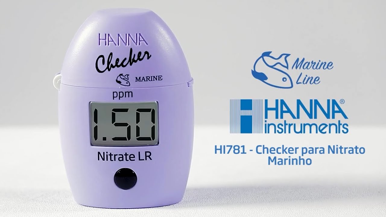 HI781 Checker de Nitrato Marinho Faixa Baixa - Procedimento de Medição