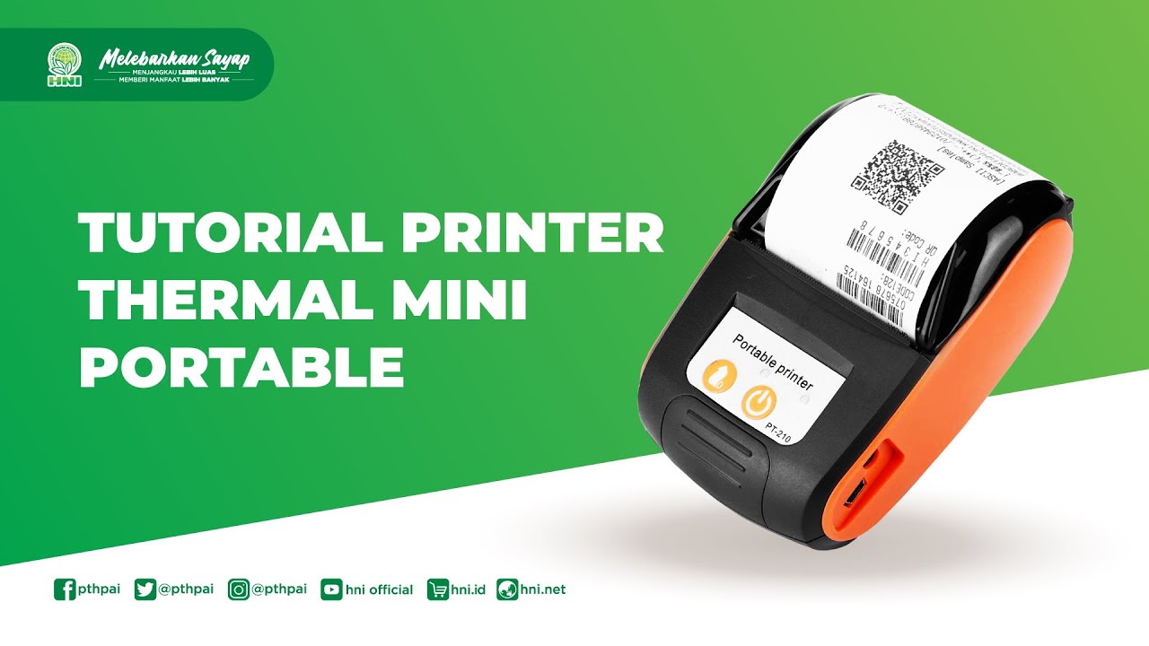 Tutorial Printer Thermal Mini Portable