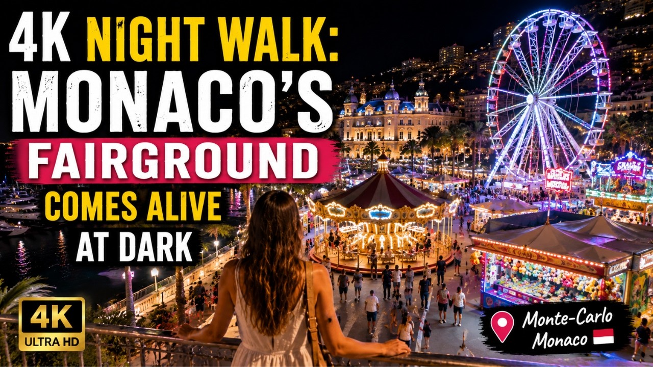 Monaco's Fair After Dark 🎡 | Where Everyday Joy Meets Mediterranean Nights