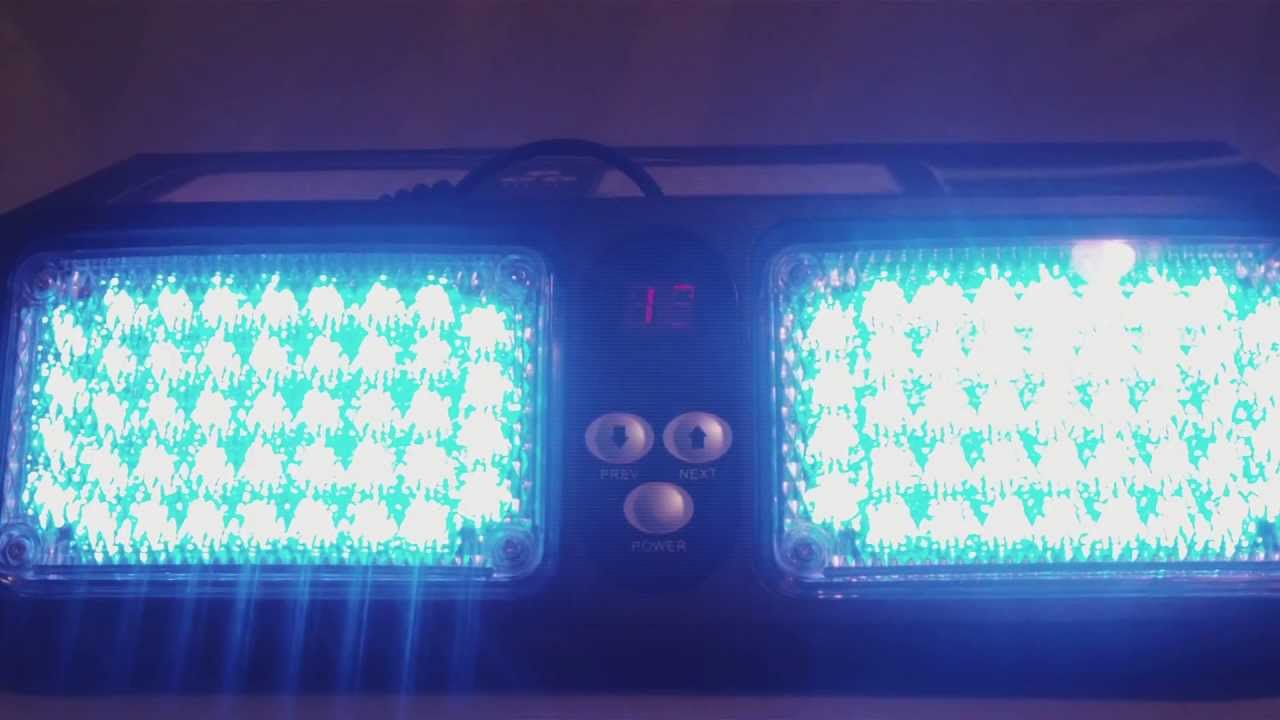 86 LED Visor Strobe Beacon - Blue