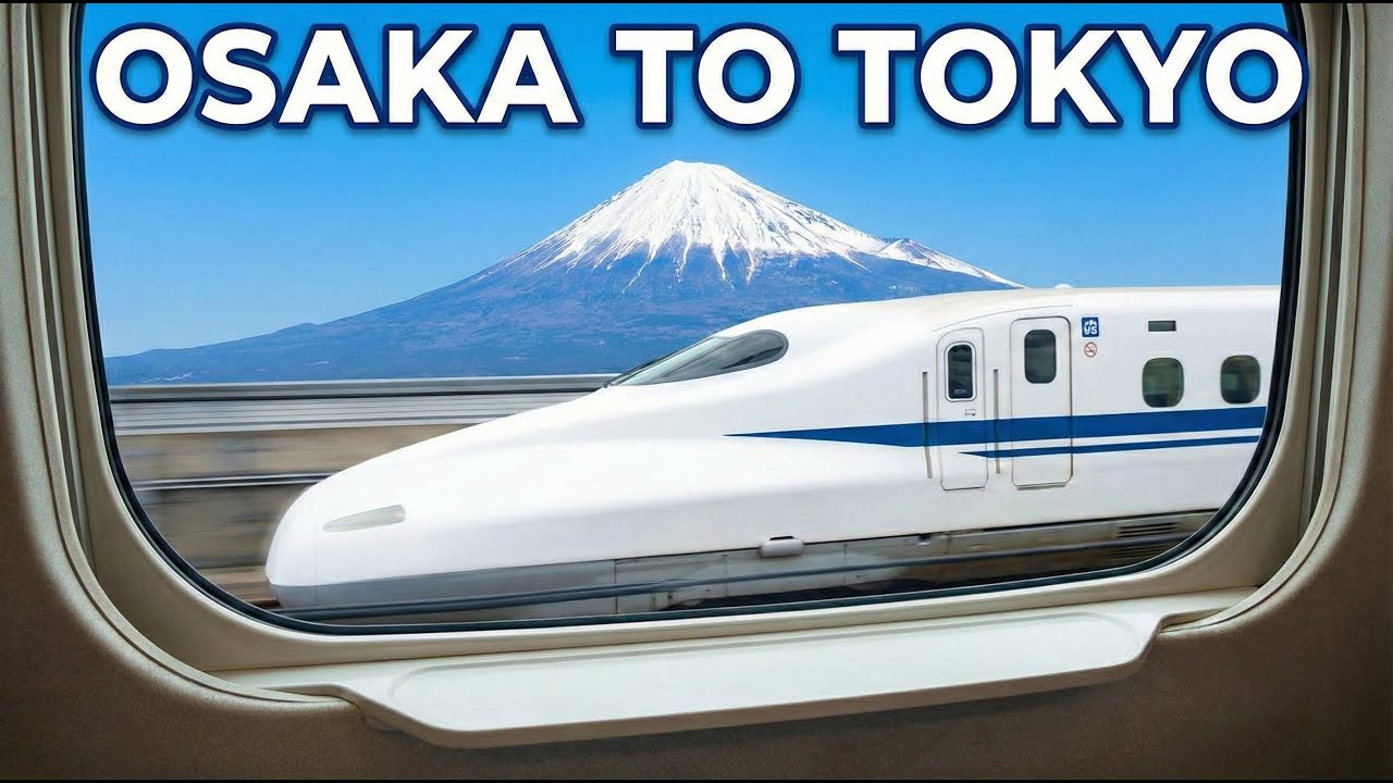 Osaka to Tokyo: Seeing Mt. Fuji from the Bullet Train!