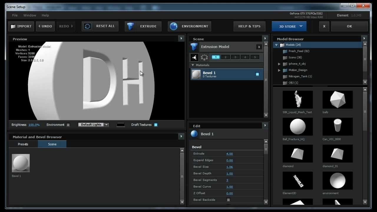 Element 3D Tutorial: Extruding Objects with Illustrator Vectors