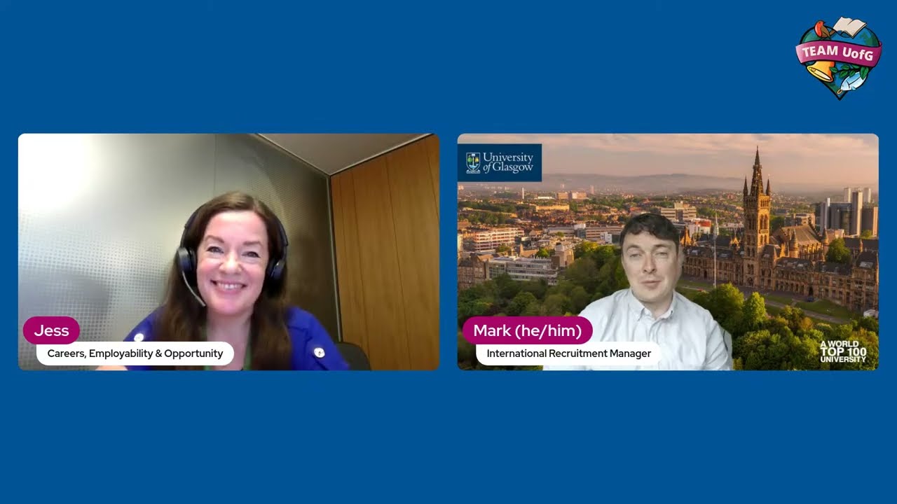Careers, Employability & Opportunity Q&A / University of Glasgow