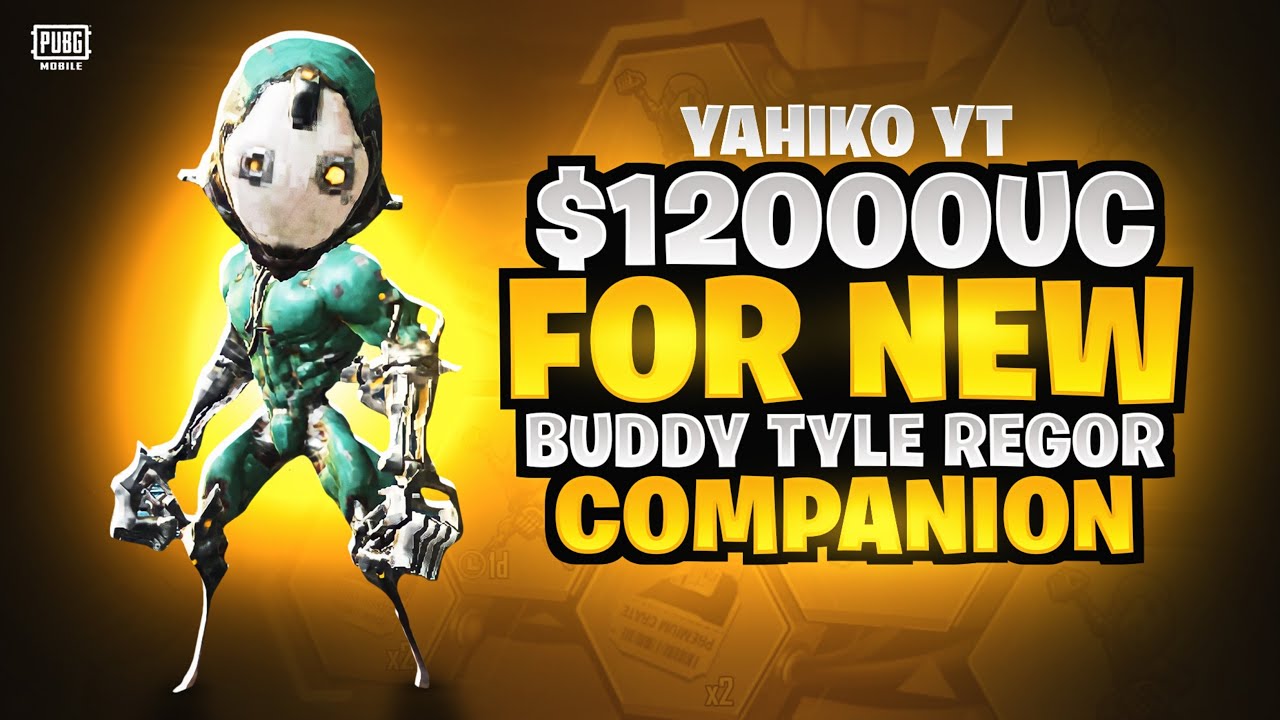 Buddy Tyl Regor Companion Spin Opening | Pubg Mobile Companion Buddy Tyl Regor Spin #pubgmvip #pubg
