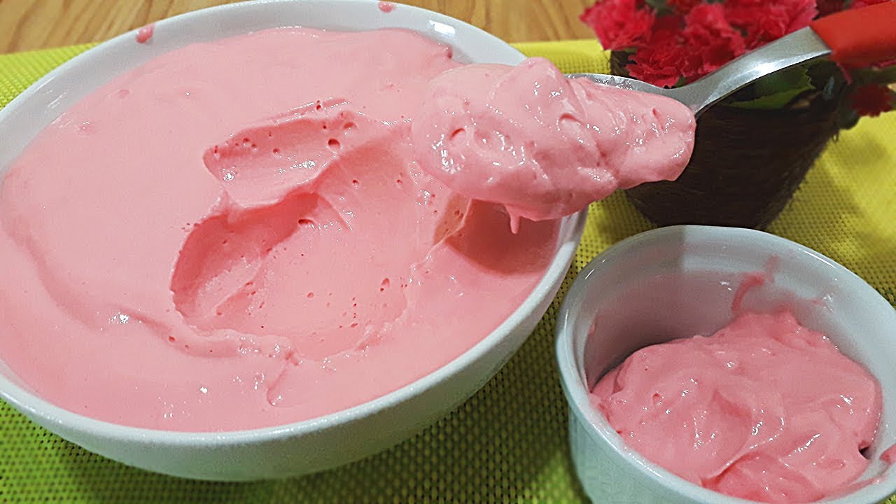 MOUSSE DE  MORANGO  COM TANG APENAS 3 INGREDIENTES