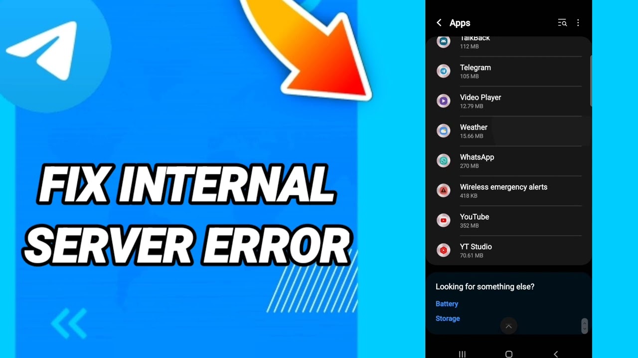 How to fix internal server error On Telegram