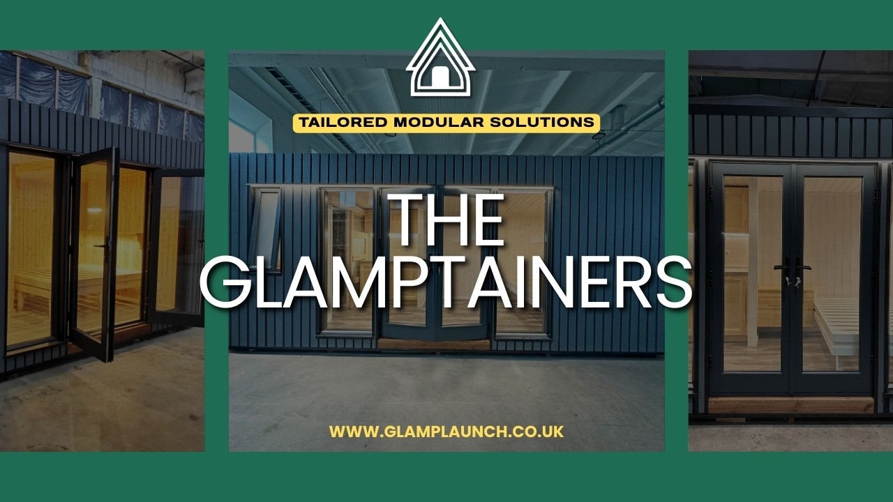 The Glamptainer: Modular Glamping Pods in 3 Sizes