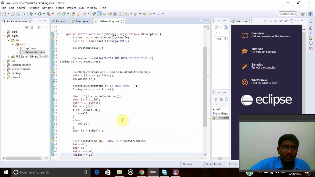 Java program to extract every word which does not start with the first letter