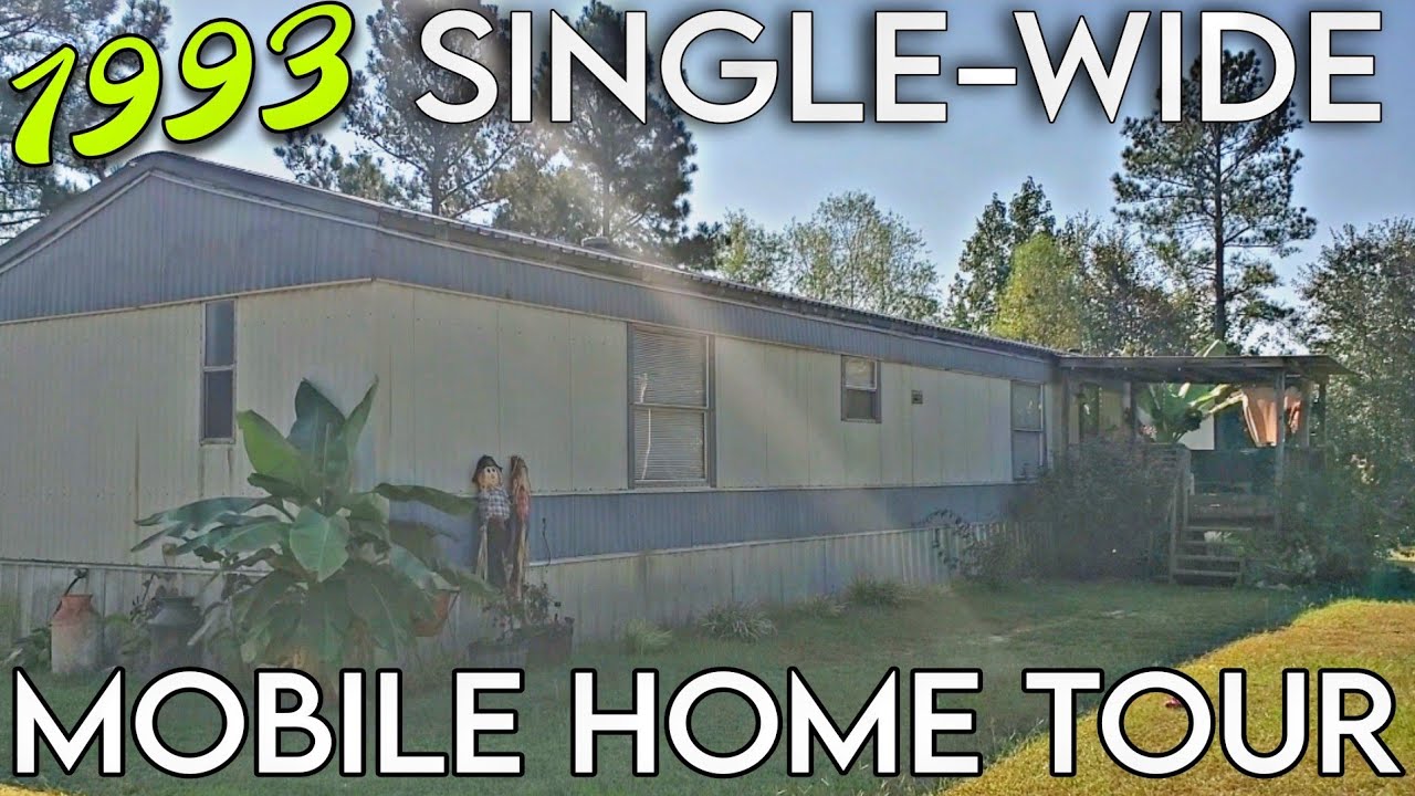 SINGLE WIDE MOBILE HOME TOUR | Our First Home Together
