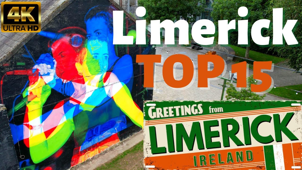Limerick Ireland - Limerick City Center Tour Guide - Top 15 Best Things To Do - 4K Drone Vlog Video