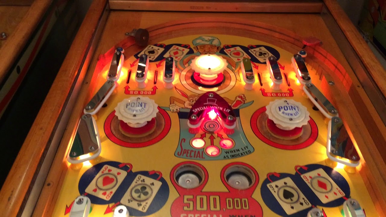 Gottlieb's Pinball Woodrails Mystic Marvel 1954