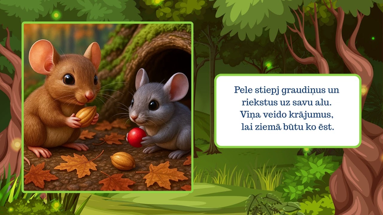 Bērniem - Daba - MEŽA DZĪVNIEKI RUDENĪ