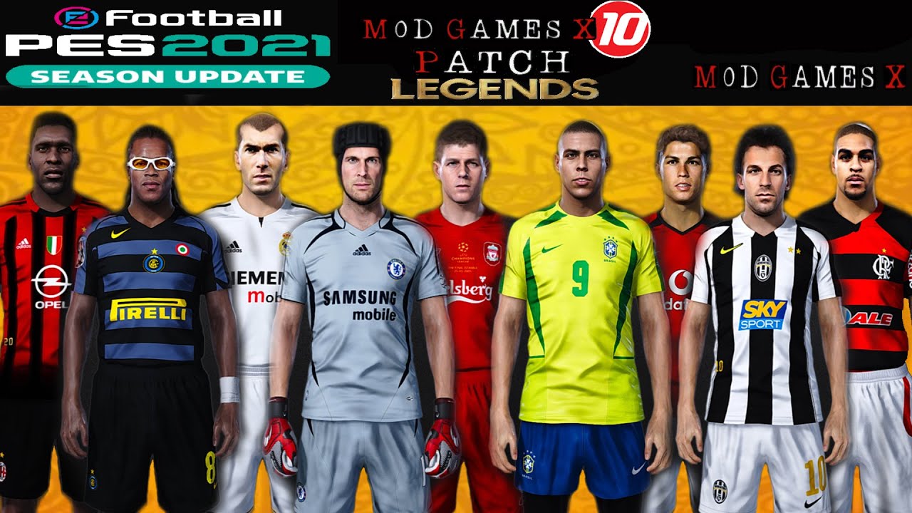 ✔️PES 2021 Patch Legends Mod Games X v10 Free