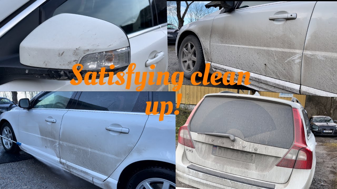 Exterior Wash of a DIRTY Volvo v70