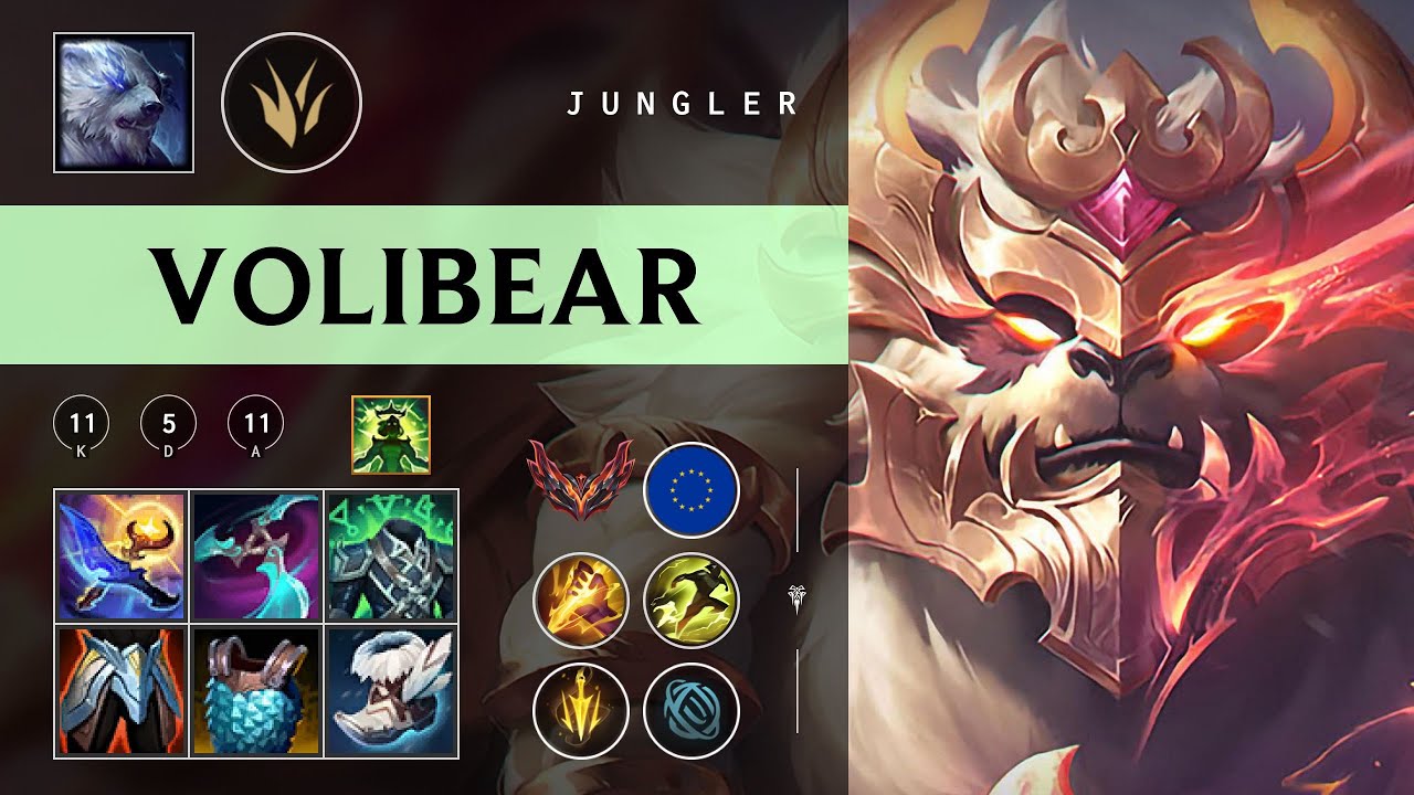 Volibear Jungle vs Lillia - EUW Grandmaster Patch 26.02