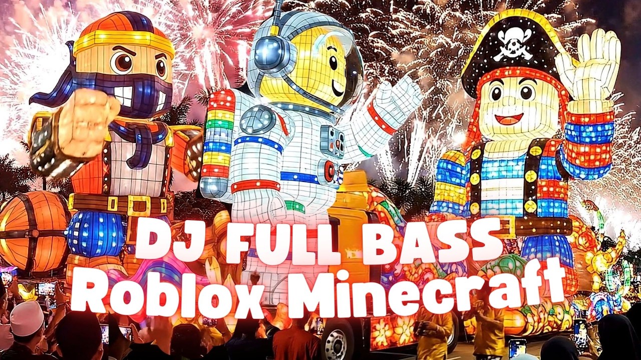 DJ Takbiran Full Bass Nrotok Nulup Versi Animasi Game Roblox x Minecraft 2026 | Takbir Keliling 2026